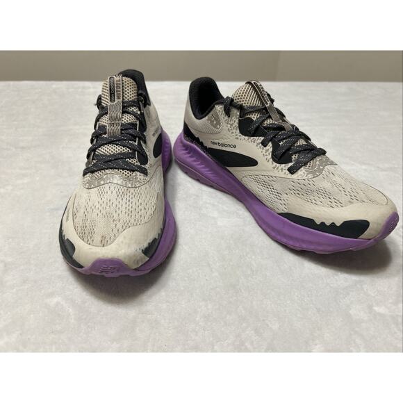 New Balance Women’s Shoes Size 8.5 B Gray Nitrel Purple Running Dynasoft Trail - Picture 3 of 7